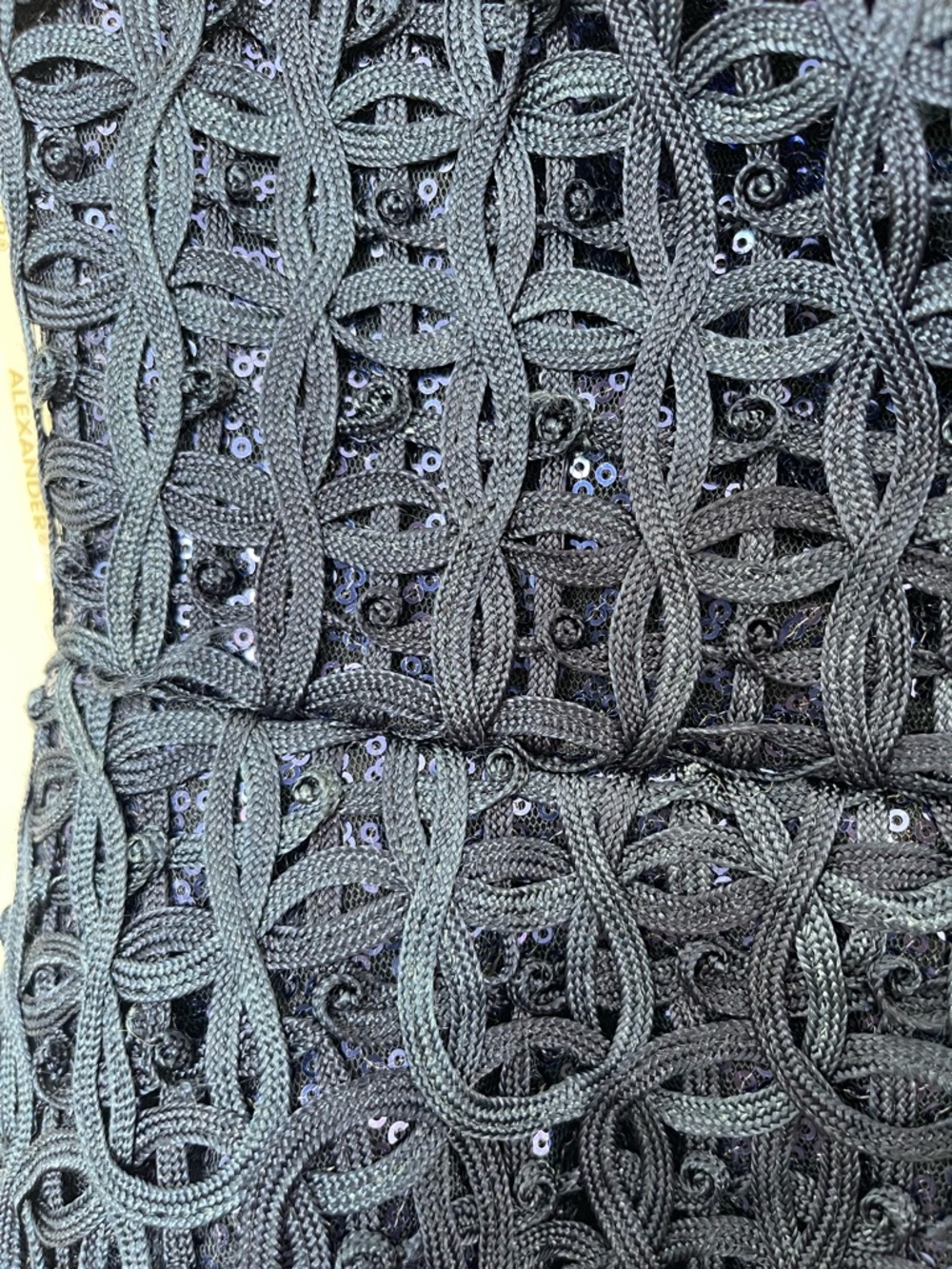 ALEXANDER BY DAYMOR Style #977 Strapless Navy Peplum Sequin Evening Gown small - Picture 6 of 10